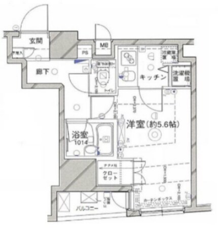 パレステュディオ六本木の物件間取画像